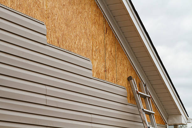 Professional Siding technician working in Edgewood, TX